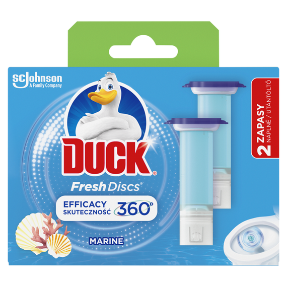 Duck Fresh Discs Gel-Toilettenscheibe mit Meeresduft 72 ml (2 x 36 ml)