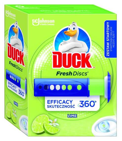Duck Fresh Discs Lime Żelowy krążek do toalety 36 ml