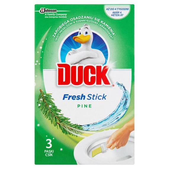Duck Frische-Stick 4in1 Gel Pine Streifen für die Toiletten 27 g (3 Stück)