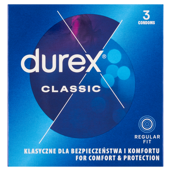 Durex Classic Medizinprodukte-Kondome, 3 Stück