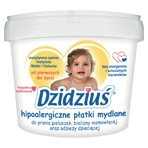 Dzidziuś hipoalergiczne płatki mydlane 400g