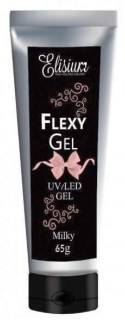 Elisium Flexy Gel żel do przedłużania paznokci Milky 65g