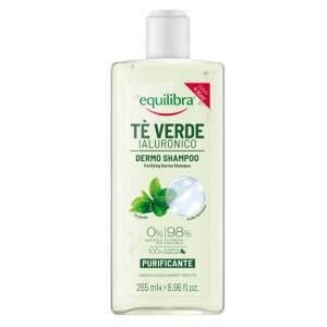 Equilibra Reinigendes Shampoo Grüner Tee und Hyaluronsäure 265 ml 