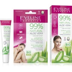 Eveline 99% Natural Aloe Vera Ultra-sanftes Epilier-Set für Gesicht und Kinn