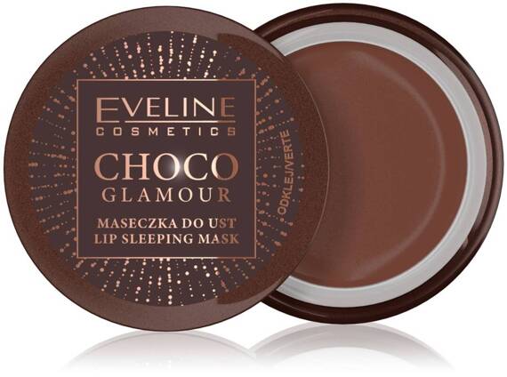 Eveline Cosmetics Choco Glamour Intensywnie regenerująca maseczka do ust na noc 12 ml