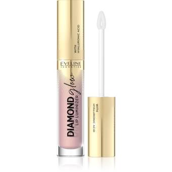 Eveline Cosmetics Diamond Glow Błyszczyk do ust z kwasem hialuronowym, No 03 caramel ice cream