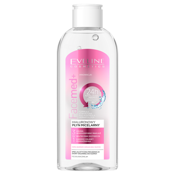 Eveline Cosmetics Facemed+ Hyaluronic Micellar Fluid 3in1