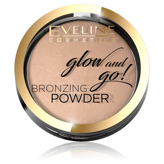 Eveline Cosmetics Glow and Go! Gebackenes Bronzing-Puder, Nr. 01 Go Hawaii