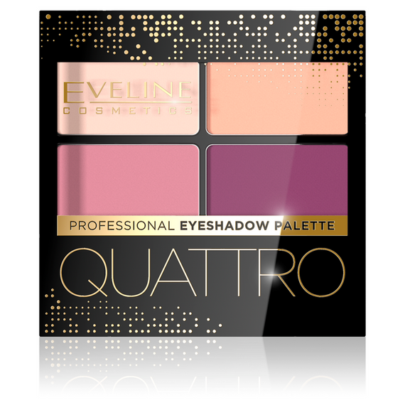 Eveline Cosmetics Quattro Palette mit 4 Lidschatten, Nr. 03