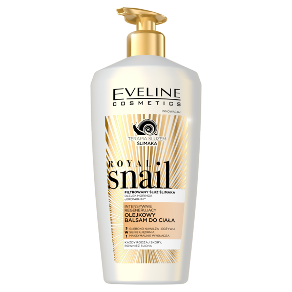 Eveline Cosmetics Royal Snail Intensywnie regenerujący olejkowy balsam do ciała 350 ml