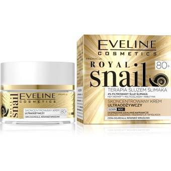 Eveline Cosmetics Royal Snail Skoncentrowany krem ultraodżywczy do twarzy aktywnie regenerujący 80+ 50 ml