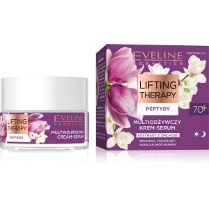 Eveline Lifting Therapy Peptydy 70+ Multiodżywczy Krem-serum na dzień i noc 50ml