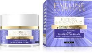 Eveline Retinol & Niacynamid Ultrabogaty krem silnie rewitalizujący na noc 50+ 50 ml