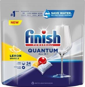 FINISH QUANTUM ALL IN 1 Geschirrspültabletten 24 Stück LEMON