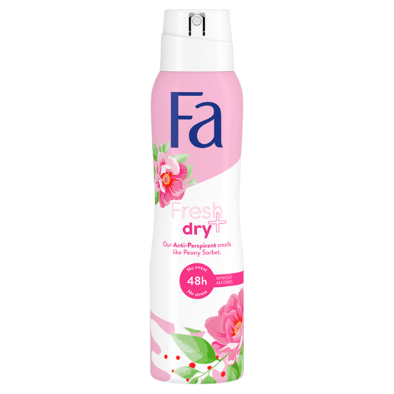 Fa Fresh&Dry Peony Sorbet 48h Antitranspirantspray mit dem Duft von Pfingstrosensorbet 150 ml