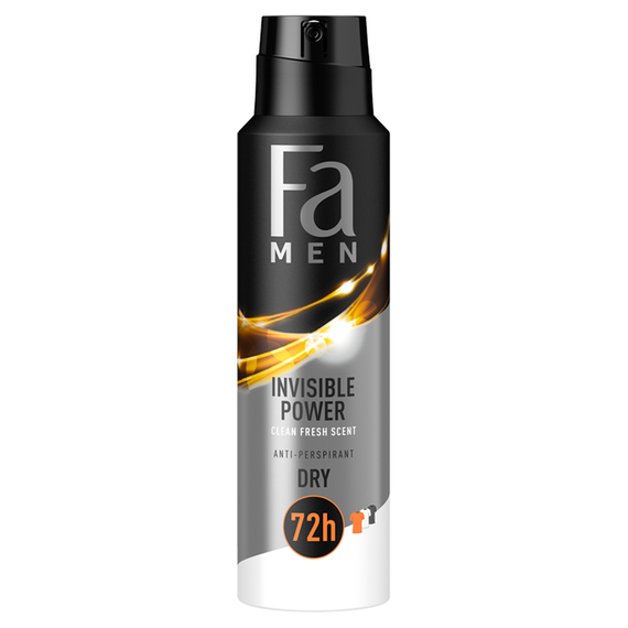 Fa Men Invisible Power 48h Spray Deodorant mit einem erfrischenden Duft grüner Noten 150 ml