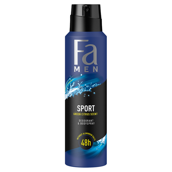 Fa Men Sport 48 h Spray-Deodorant mit dem Duft grüner Zitrusfrüchte 150 ml