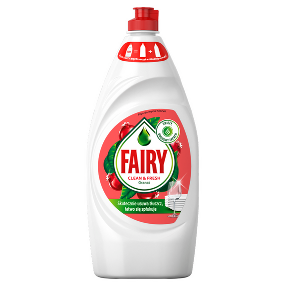 Fairy Clean&Fresh Granatapfel und Geißblatt. Spülmittel für strahlend sauberes Geschirr900 ml