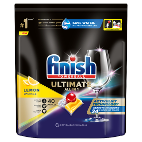 Finish Ultimate Lemon Kapsułki do mycia naczyń w zmywarce 516 g (40 sztuk)