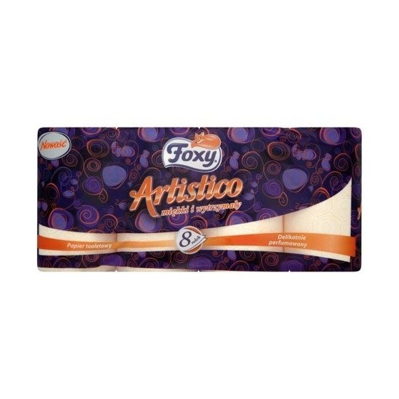 Foxy Artistico Orange Toilettenpapier 8 Rollen