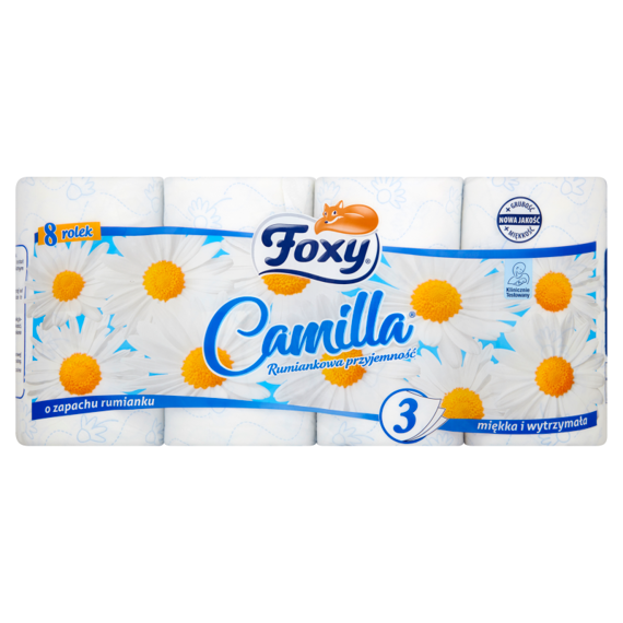 Foxy Camilla Toilettenpapier mit dem Duft von Kamille 8 Rollen