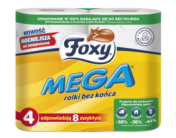 Foxy Mega Toilettenpapier 4 Rollen