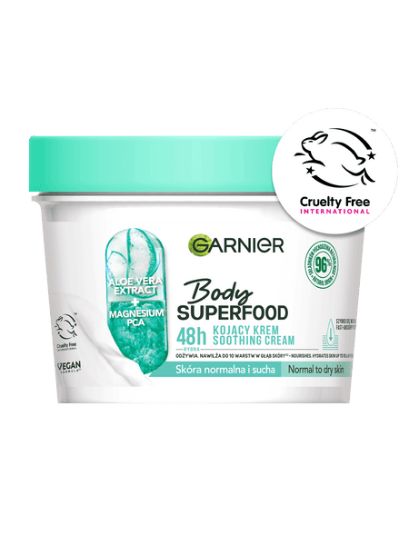 GARNIER Body SUPERFOOD Krem kojący z aloesem 380 ml