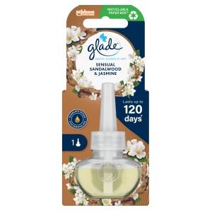 GLADE elektrischer Lufterfrischer Nachfüllpack Sandelholz & Jasmin 20 ml