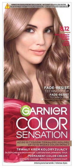 Garnier Color Sensation Farba do włosów 8.12 Opalizujący Różowy Blond