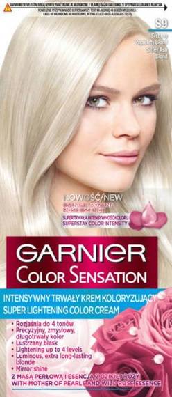 Garnier Color Sensation Super Aufhellende Färbecreme S9 Silber Aschblond