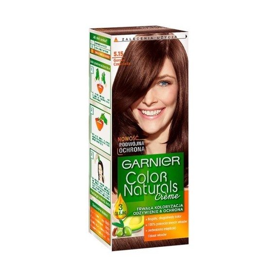 Garnier Créme Farbe Naturals Haarfärbe 5.15 Dunkle Schokolade