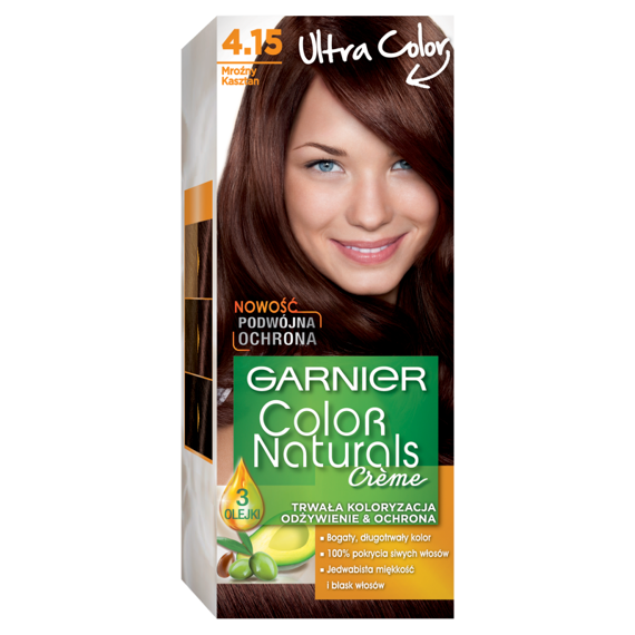 Garnier Créme Farbe Naturals Haarfärbemitteln 4,15 Frosty Kastanie