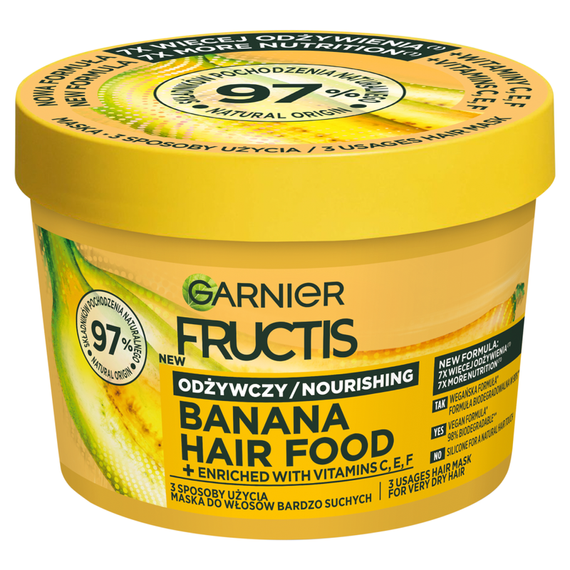 Garnier Fructis Banana Hair Food Mask für trockenes Haar 400 ml