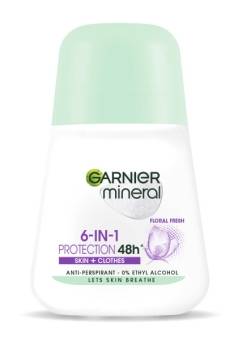 Garnier Mineral 6-in-1 Protection Floral Fresh antyperspirant w kulce 50ml