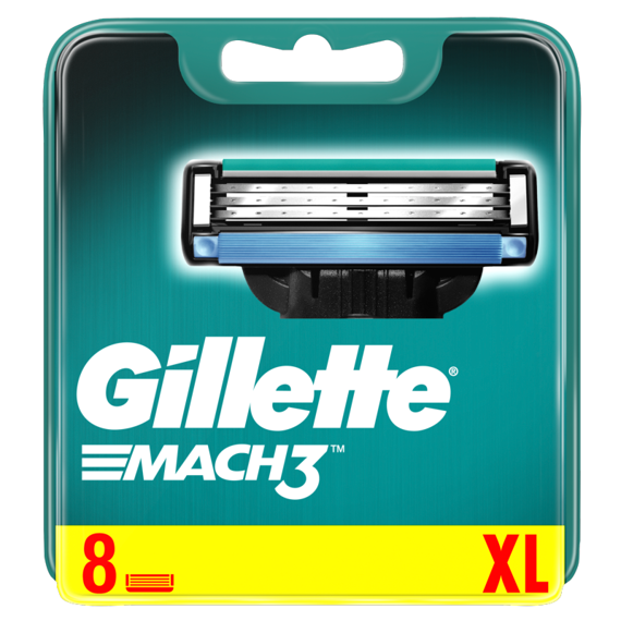 Gillette Mach 3 Rasierklingenpatronen in 8 Stücke