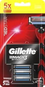 Gillette Mach3 RedStar Ostrza do maszynki do golenia x5