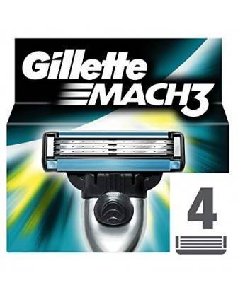 Gillette Mach3 wkłady do maszynki wymienne ostrza 4szt.