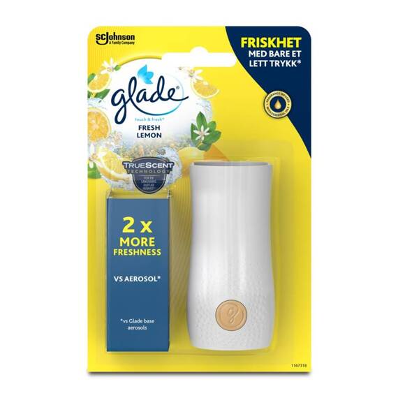 Glade Touch & Fresh Fresh Lemon Skoncentrowany odświeżacz powietrza 2 x 10 ml