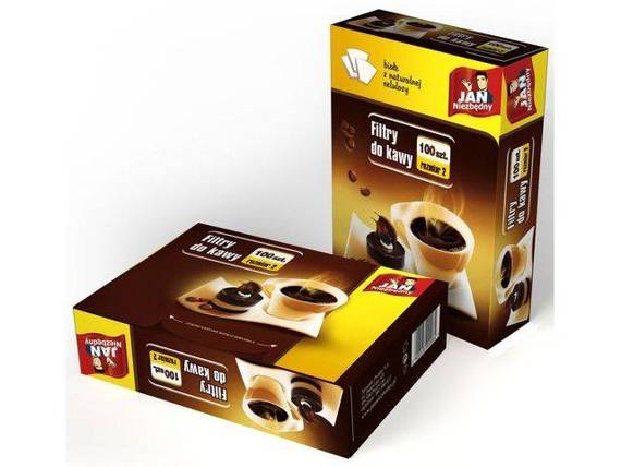 JAN NIEZBĘDNY Filtry do kawy rozmiar 2, 100 szt
