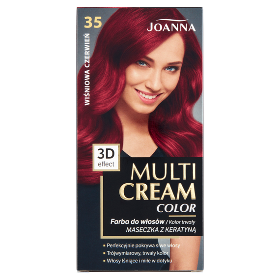 Joanna Multi Cream Color Kirschrote Haarfarbe 35