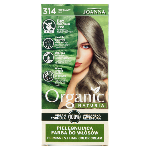 Joanna Naturia Organic Caring Haarfärbemittel Asche 314