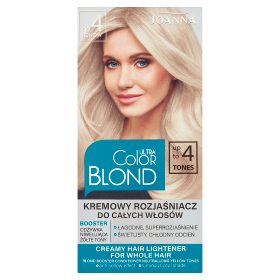 Joanna Ultra Color Blond Kremowy rozjaśniacz do całych włosów do 4 tonów