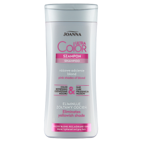 Joanna Ultra Color Haarshampoo für blondes, gebleichtes und graues Haar Rosa Farbton 200 ml