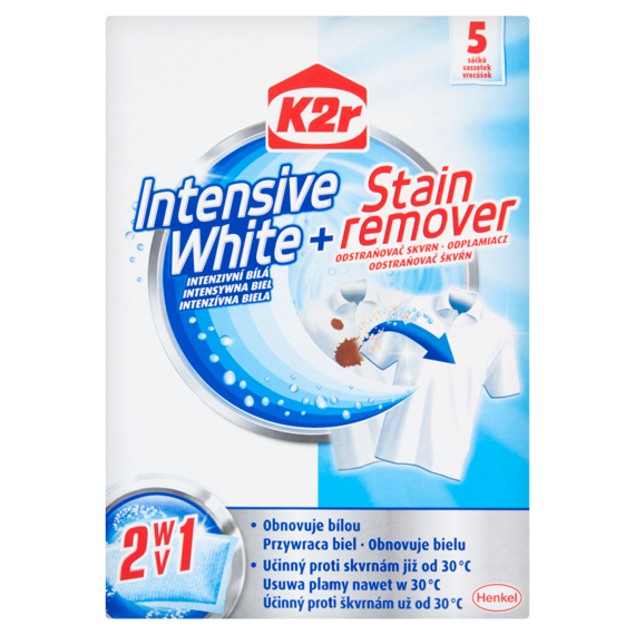 K2r K2R Intensive White + Fleckenentferner Sachets 150 g (5 Stück)