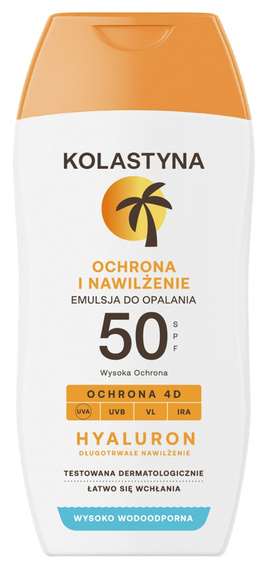 KOLASTYNA Hyaluron Emulsja do opalania SPF50, 150ml