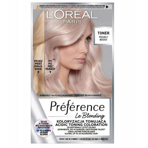 LOREAL Preference Le Blonding Toner koloryzujący do włosów blond 02 Pearly Boost