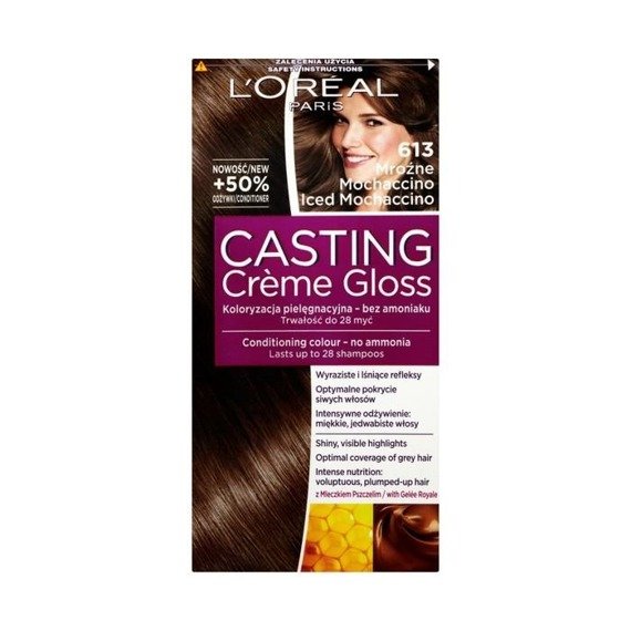 L'Oréal Paris Casting Crème Gloss Hair-Farbstoff 613 Frostiger Moccaccino