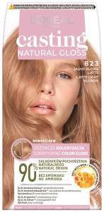 L'Oréal Paris Casting Natural Gloss Krem koloryzujący 823 Latte Jasny Blond\ Latte Light Blonde