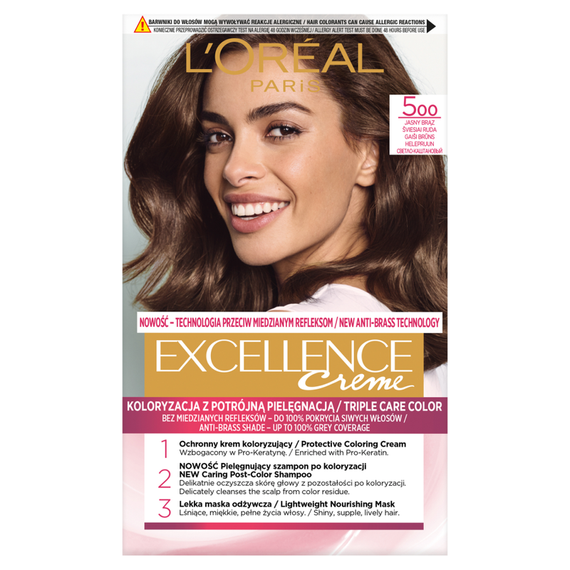 L'Oréal Paris Excellence Creme Haarfärbemittel 500 Hellbraun