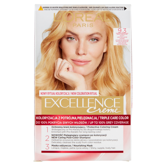 L'Oréal Paris Excellence Haarfärbemittel sehr helles Goldblond 9,3